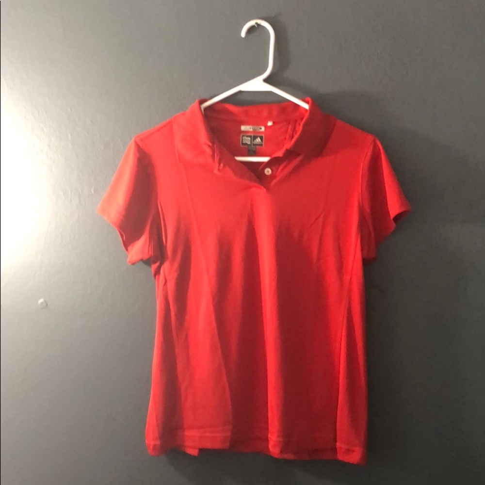 Large Adidas short sleeve golf polo shirt